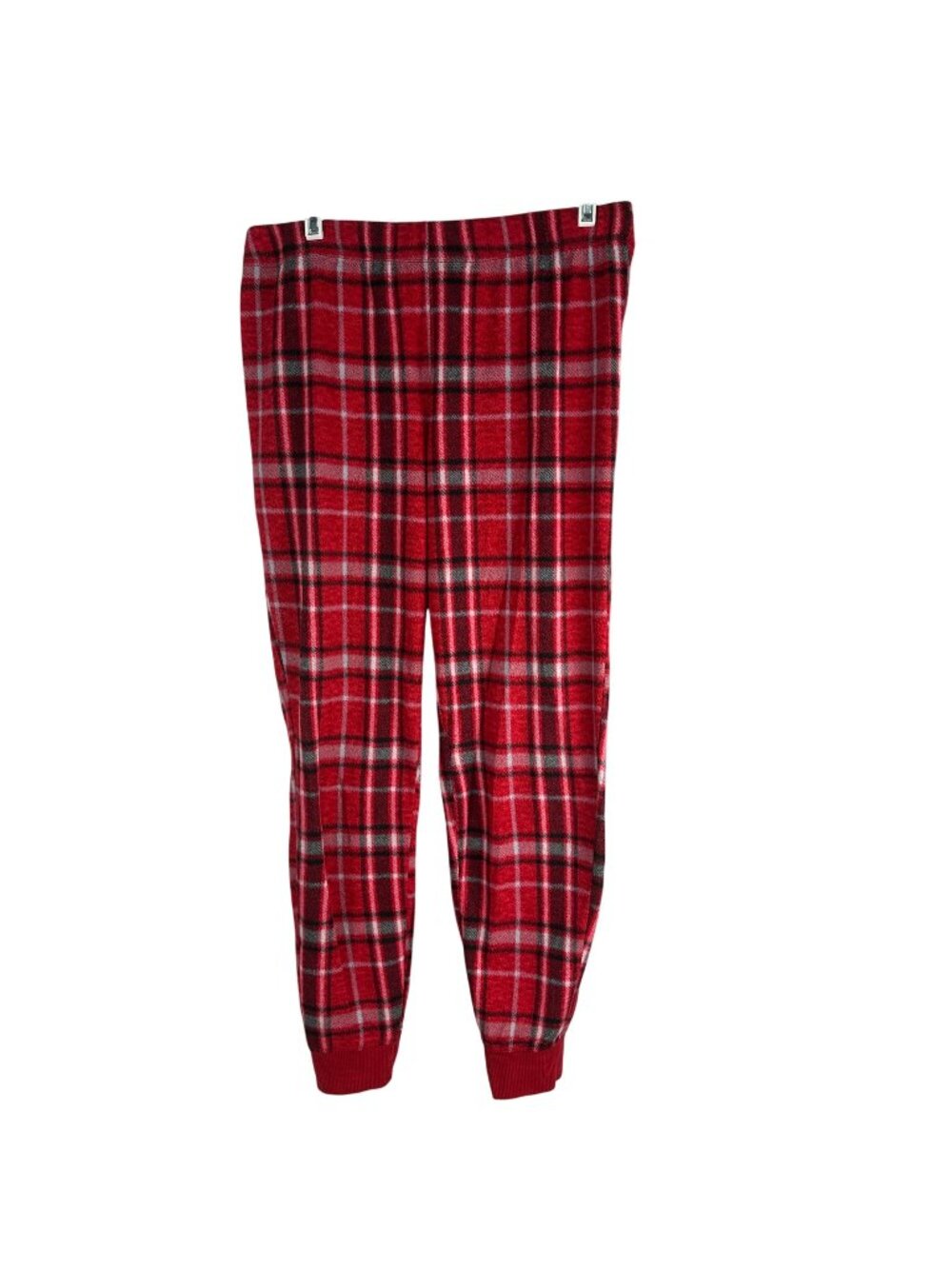 Secret Treasures Womens Plaid Pajama Pants Medium (8-10) Red/Black/White Stretch